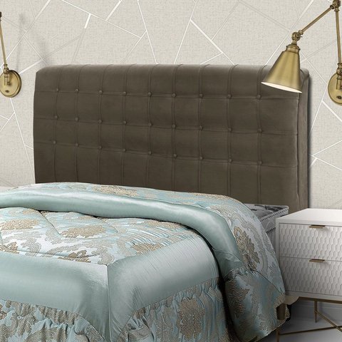 Cabeceira Super King 195cm New Plus Dama Marrom