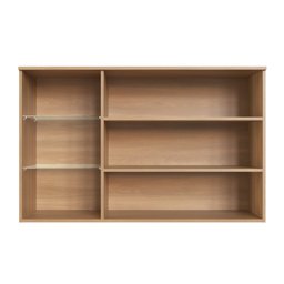 Armário Aéreo 120cm 2 Portas 3 Nichos Prateleira de Vidro Isabelle - 7 Armário Aéreo 120cm 2 Portas 3 Nichos Prateleira de Vidro Isabelle - 7