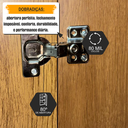 Ver mais imagens de Armário Multiuso México com 2 Portas com Chave e 4 Prateleiras RV Móveis Cinza/Cinamomo/Grafite