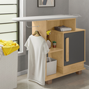 Ver imagem 5 de Tábua de Passar Havaí com 1 Porta 2 Nichos e Suporte para Ferro e Cabideiro RV Móveis