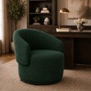 Ver imagem 6 de Poltrona Orgânica Maya Bouclê Verde Sala Quarto Recepção