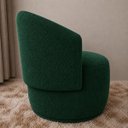 Ver imagem 2 de Poltrona Orgânica Maya Bouclê Verde Sala Quarto Recepção