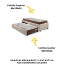 Ver imagem 7 de Bicama Box para Dois Colchões Solteiro 88x188 Suede