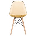 Ver imagem 4 de Cadeira Eames Eiffel Com Assento Acrílico E Pés De Madeira