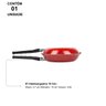 Hamburgueira Dupla Antiaderente 14cm Vermelho Nacional - 4