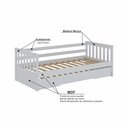 Ver imagem 4 de Bicama Infantil Mission em Madeira Maciça/MDF Branco