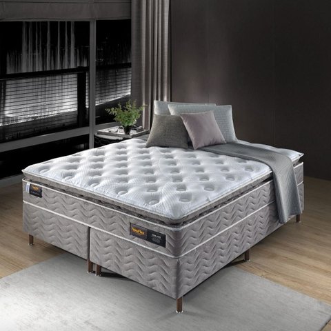 Conjunto Colchão Casal Touch Látex - 1,38x1,88