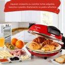 Ver mais imagens de Forno de Pizza Elétrico Vermelho Com Pedra Antiaderente Ariete Forno de Pizza Smart Vermelho Ariete 