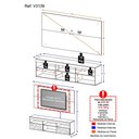 Ver imagem 5 de Rack com Painel e Suporte TV 65" com Espelho Flórida Multimóveis V3139