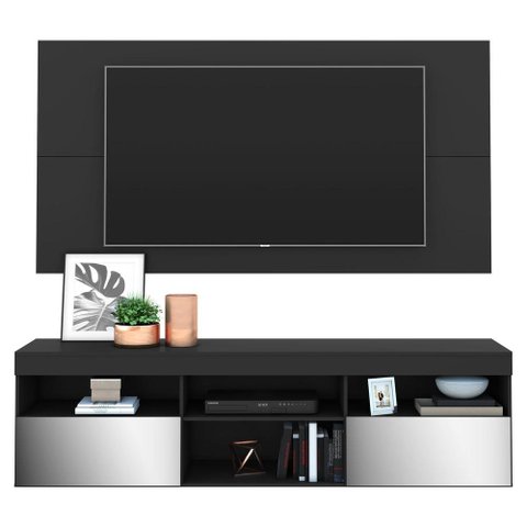Rack com Painel e Suporte TV 65" com Espelho Flórida Multimóveis V3139