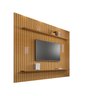 Painel para Tv até 75 Polegadas Ripado 2 Prateleiras 100% Mdf Roma - 2