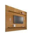 Ver imagem 2 de Painel para TV até 75 Polegadas Ripado 2 Prateleiras Roma