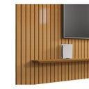 Ver imagem 5 de Painel para Tv até 75 Polegadas Ripado 2 Prateleiras 100% Mdf Roma