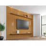 Painel para TV até 75 Polegadas Ripado 2 Prateleiras Roma - 1
