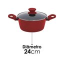 Ver imagem 2 de Panela Caçarola 24cm 3,8l Revestimento Cerâmico Mimo Style