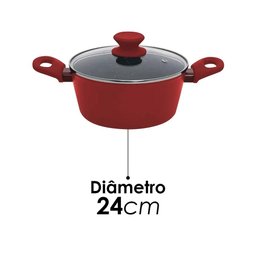 Panela Caçarola 24cm 3,8l Revestimento Cerâmico Mimo Style - 2