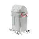 Ver imagem 1 de Lixeira Deslizante em Aço Inox 19L Embutida Cozinha Schmitt