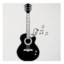 Ver imagem 1 de Adesivo Violão Música Canário Pássaro