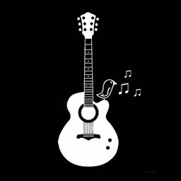Adesivo Violão Música Canário Pássaro - 3