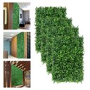 Ver imagem 3 de 19 Folhagens Artificiais Samambaia em Placa Decorativa para Parede Verde Vertical e Muro Inglês