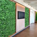 Ver imagem 6 de 19 Folhagens Artificiais Samambaia em Placa Decorativa para Parede Verde Vertical e Muro Inglês