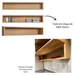 Nicho Decorativo Para Cozinha 120cm Isabelle - 6