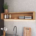 Ver imagem 1 de Nicho Decorativo para Cozinha 120cm Isabelle Bege/Freijó