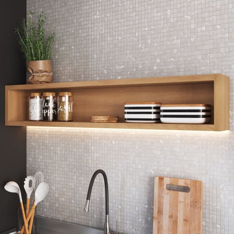 Nicho Decorativo Para Cozinha 120cm Isabelle