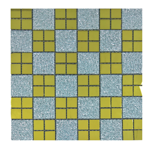 Pastilha Adesiva Vidro Decoração Banheiro Cozinha Espelho Am Lu0390 Cor:espelhado + Amarelho