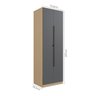 Guarda Roupa Modular 2 Portas 1 Gaveta 2 Prateleiras Nancy - 3