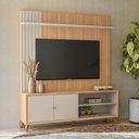 Ver imagem 1 de Painel Home TV Valença 187cm Jequitibá Off White para Sala