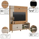 Ver imagem 2 de Painel Home TV Valença 187cm Jequitibá Off White para Sala