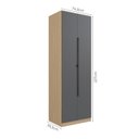 Ver imagem 3 de Guarda Roupa Modular 2 Portas 6 Prateleiras Nancy