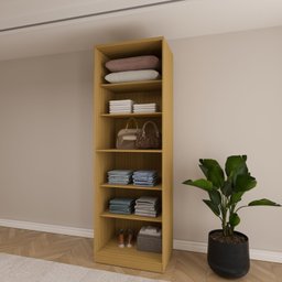 Guarda Roupa Modular 2 Portas 6 Prateleiras Nancy - 5