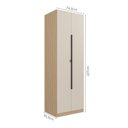 Ver imagem 3 de Guarda Roupa Modular 2 Portas 6 Prateleiras Nancy