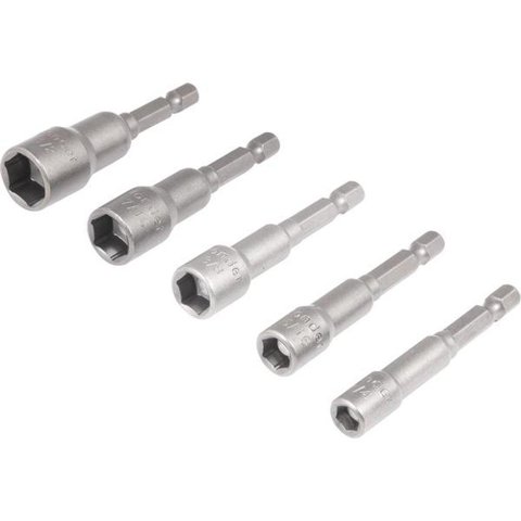 Jogo Soquete Magnetico Polegada com 5 Peças - Vonder