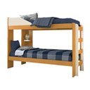 Ver mais imagens de Beliche Solteiro com Prateleira e Proteção Antiquedas Indy Cinamomo/Off White