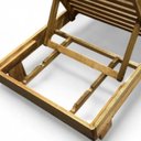 Ver imagem 4 de Espreguiçadeira de Piscina Reclinável de Madeira Maciça Tropical Madeiral