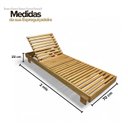 Ver imagem 3 de Espreguiçadeira de Piscina Reclinável de Madeira Maciça Tropical Madeiral