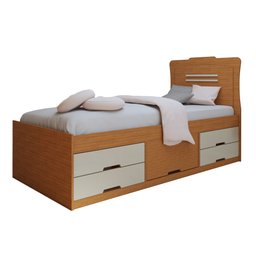 Cama Solteiro 5 Gavetas Júlia - 6