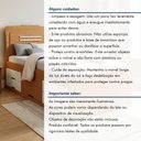 Ver mais imagens de Cama Solteiro com 5 Gavetas em MDF Júlia Cinamomo/Off White Marrom