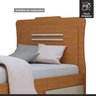 Cama Solteiro com 5 Gavetas em MDF Júlia Cinamomo/Off White - 4