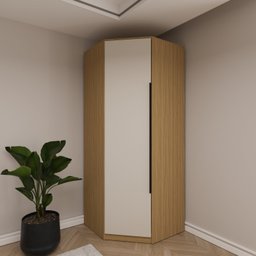 Guarda Roupa Modular Canto 1 Porta 3 Prateleiras Nancy - 1 Guarda Roupa Modular Canto 1 Porta 3 Prateleiras Nancy - 1