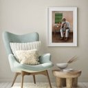 Ver imagem 1 de Quadro Umbanda Preto Velho - 60x48cm:madeira Branca