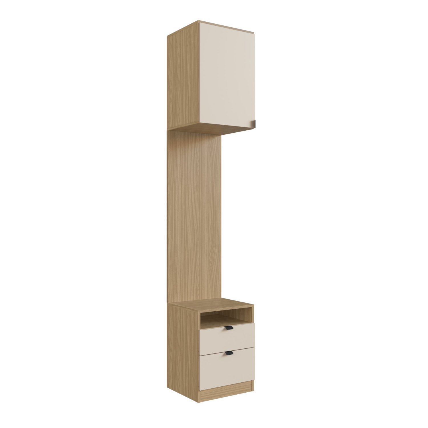 Mesa Cabeceira Modular 1 Porta 2 Gavetas Nancy - 3