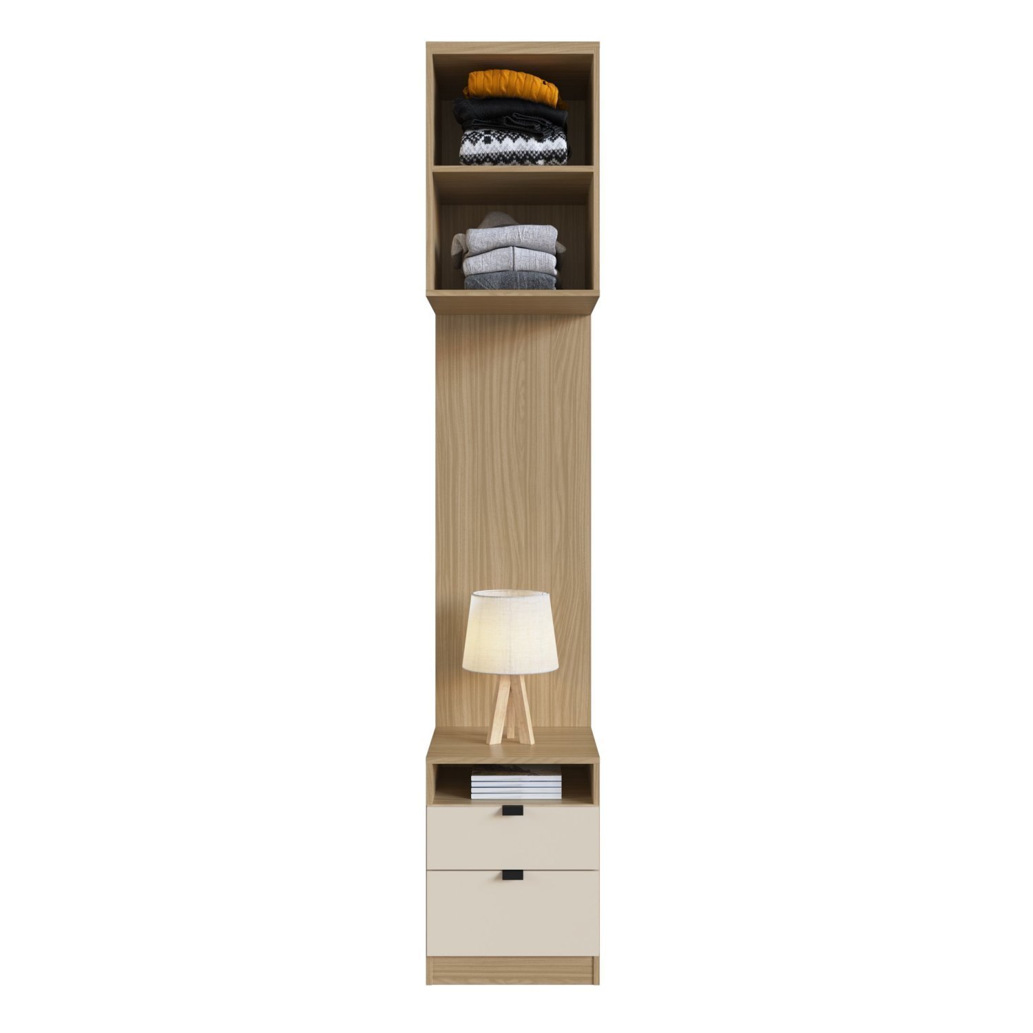 Mesa Cabeceira Modular 1 Porta 2 Gavetas Nancy - 2