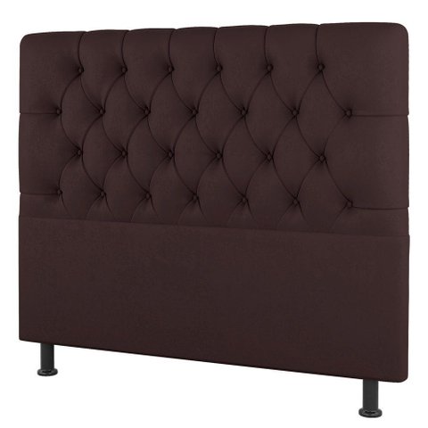 Cabeceira Cama Box Casal Nice 140cm Linho Marrom - Desk Design