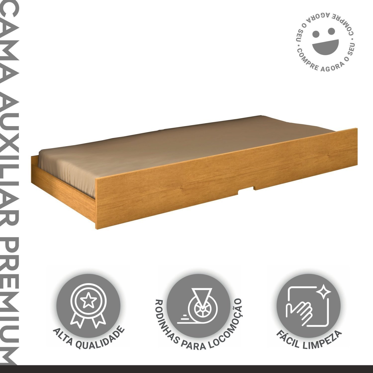 Cama Auxiliar Premium Espresso Móveis - 5