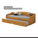 Ver imagem 6 de Bicama Solteiro Sofá Cama com Rodízios em MDF Funny Cinamomo