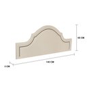 Ver imagem 3 de Cabeceira Casal Estofada para Cama Box Provençal Luxo com Tachas 140x60cm Branco